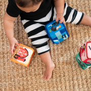 Hračka textilné kocky abeceda Alpha Stacks™ 4 ks 3 m+ Baby Einstein