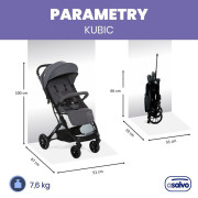 Kubic 2 cestovný kočík 0 m - 22 kg Asalvo