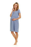 Tehotenská a dojčiaca nočná košeľa Lucky Sky Blue Doctor Nap