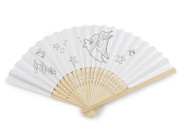 Detský vejár na domaľovanie