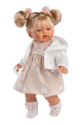 ROBERTA 33140 Llorens - realistická bábika so zvukmi a látkovým telom - 33 cm