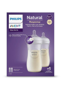 Fľaša Philips Avent Natural Response 330 ml, 3 m+, 2 ks