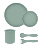 Jedálenská sada 5-dielna Platinum Silicone KikkaBoo