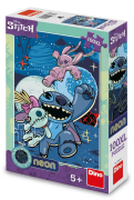 Puzzle XL Stitch svietiaci v tme neón 33x47 cm 100 dielikov