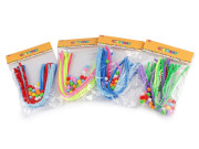 Kreatívna sada chlpaté drôtiky a brmbolce neónové