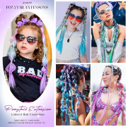 Vrkôčik s gumičkou Mermaid Fantasy 60 cm