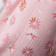 Dievčenské mušelínové šaty Flower pink Esito