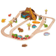 Drevená vláčikodráha dinosaury Bigjigs Rail