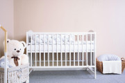 Detská postieľka New Baby Mia 120 x 60 cm sivá