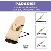 Detské lehátko, beige Asalvo Paradise