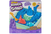 Škatuľa tekutého piesku s podložkou modrá Kinetic Sand