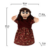 Ježibaba 28 cm, maňuška