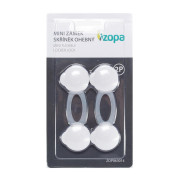 Mini zámok skriniek ohybný 2ks, white
