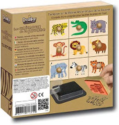 Drevené pečiatky s držiakom Savana 9 ks