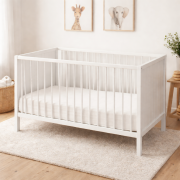 Postieľka drevená Mila 3 in 1 White Wood 120 x 60 cm Petite & Mars