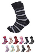 Dojčenské vlnené teplé ponožky prúžkované veľ. 1 (20-22)