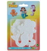 Podložka, na zažehľovacie korálky MIDI 3ks - šesťuholník, morský koník a panna Hama