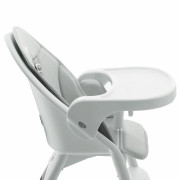 Jedálenská stolička Dinnly 2 v 1 Grey Kinderkraft