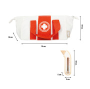 Doktorský set s červeno-bielou lekárskou taškou small foot