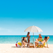 Nafukovacia lopta plážová - do vody 51cm Intex