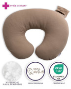 Mušelínový polohovací vankúš MiniRelax 140 cm Babymatex