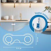 Bezpečnostné zámky na skrinky a zásuvky sada 10 ks Sipo