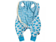 Merino spací vak ježko tyrkysový s nožičkami