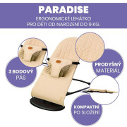 Detské lehátko, beige Asalvo Paradise