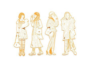 Módne omaľovánky Scout & friends Djeco