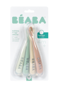 Prvé lyžičky silikónové 4 ks Natural Beaba
