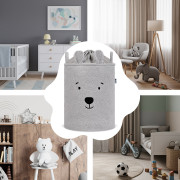 Kôš na hračky Premium Bouclé so šnúrkou 43 l Sipo