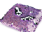 Dievčenská kabelka / puzdro na krk s flitrami 11x10 cm