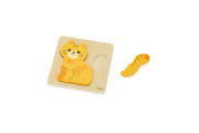 Drevené puzzle pre najmenších - mačička