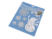 Vianočné samolepky plastické 3D