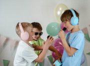 Bezdrôtové detské slúchadlá s aktívnym potlačením hluku Blue Lalarma