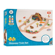 Drevená vláčikodráha dinosaury Bigjigs Rail