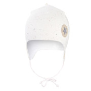 Čiapka podšitá zaväzovacia Outlast® Krémová farebné bodky/biela káva