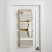 Závesný organizér Recycled Gringham Beige 3 SPROUTS