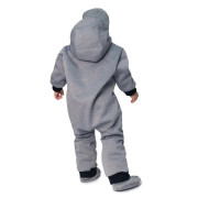 Rastúca softshellová kombinéza s fleecom Šedý melír Esito