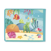 Mäkká obrázková knižka do vody Morský svet Janod