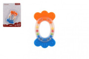 Hrkálka / Hryzátko ovál plast / silikón 11 cm, 0 m+
