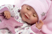 Mrkacia realistická bábika bábätko so zvukmi a mäkkým telom 42 cm New born Llorens