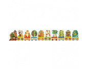 Djeco Puzzle Vlak so zvieratkami - 20 pcs