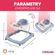 Lexi chodítko 2 v 1 Topmark