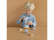 Nasadzovacie krúžky drevené Ocean Blue Little Dutch