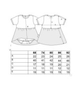 Body šaty tenké set Outlast® UPF 50+ Sv. broskyňová, motýliky