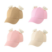 Letná šiltovka bavlnená jednofarebná s medvedíkom 48 -50 cm Besnazzy