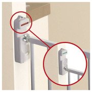 Zábrana bezpečnostná Broadway 2-panelová extra široká 76-134,5 cm biela Dreambaby