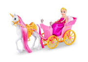 Princezná Sparkle Girlz s koňom a kočiarom
