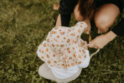 Bio mušelínový klobúčik Daisies T-tomi